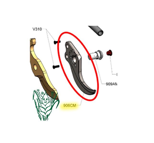 906CM Repuesto Tijera ELECTROCOUP- Macho Contra cuchilla Medio