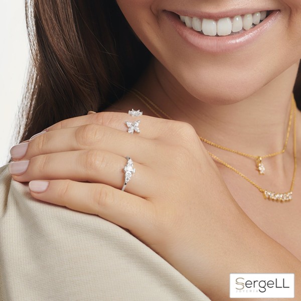 Anillos vintage con circonitas blancas para mujer Thomas Sabo