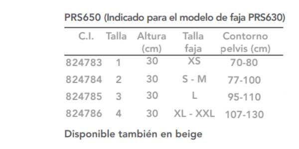 PRIMSPINE MODULAR Módulo lumbosacro Bajo – PRS650